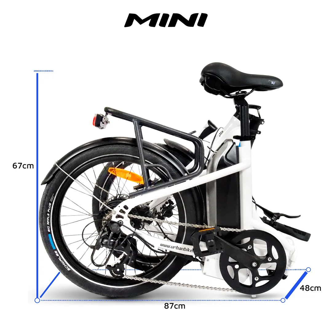Urbanbiker Mini | Klapprad E-Bike | 100KM Reichweite